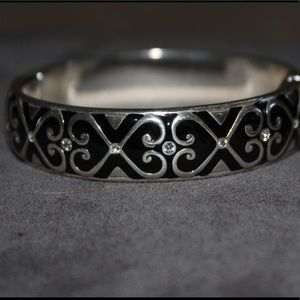 Bracelet with matching hoop earrings